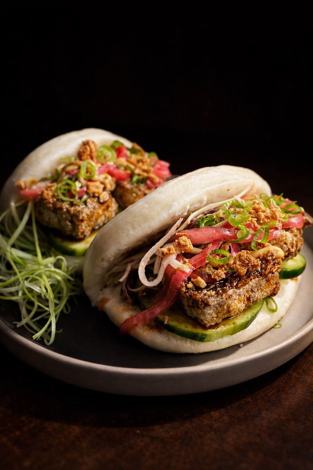Teriyaki Tofu Crunch Baos