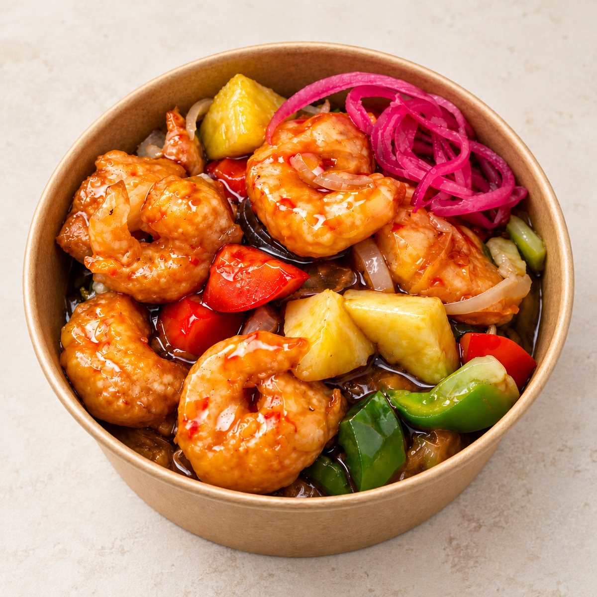 Sweet & Sour King Prawns