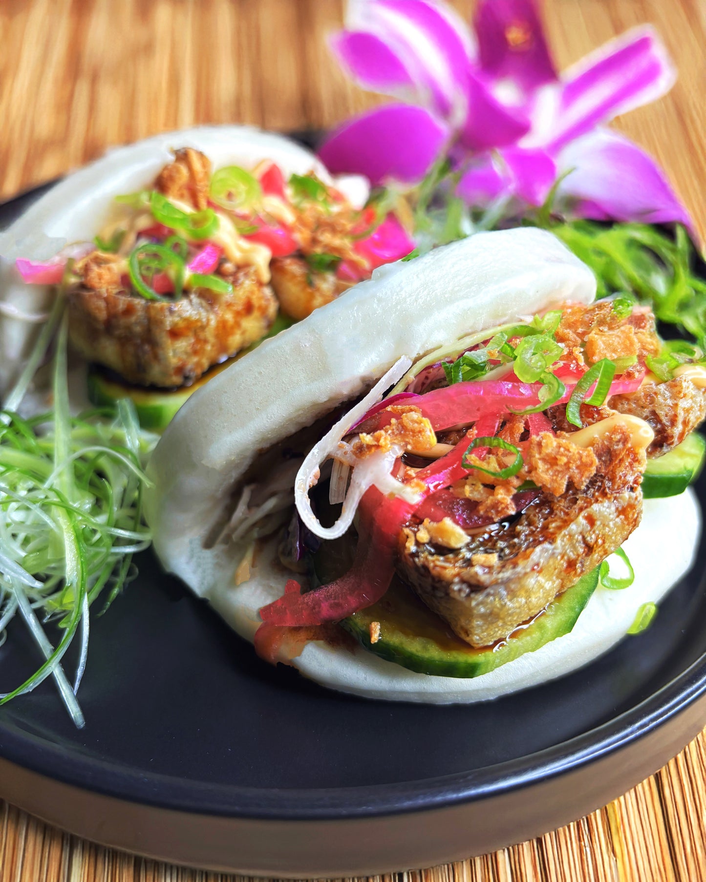 Teriyaki Tofu Crunch Baos